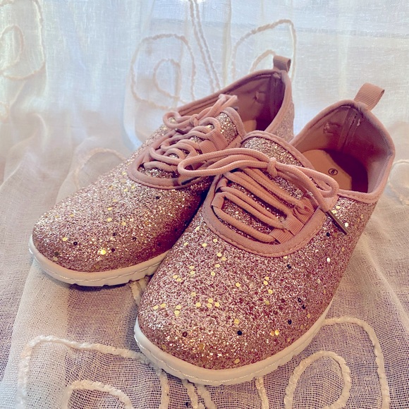 Target Shoes Rose Gold Glitter Shoes Poshmark
